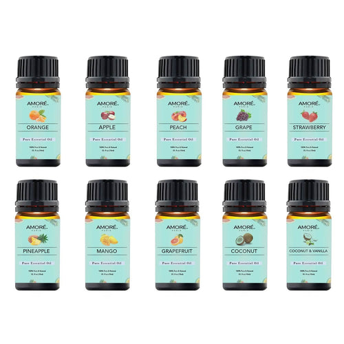 10-Pack: Fruity Fragrance Premium Aromatherapy Diffuser Oils Set For Candle & Soap Making
