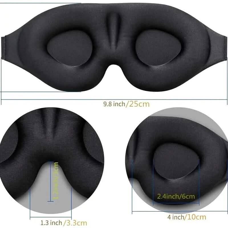 3D Contoured Cup Sleeping Mask and Blindfold