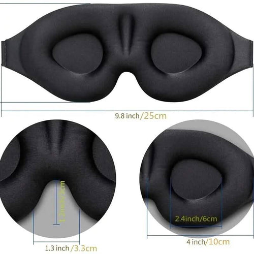 3D Contoured Cup Sleeping Mask and Blindfold