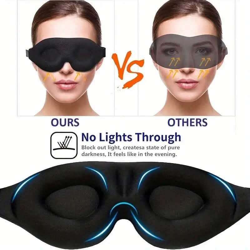 3D Contoured Cup Sleeping Mask and Blindfold