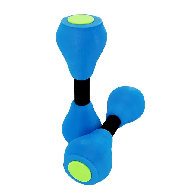Water Dumbbells Aquatic Exercise Pool Fitness Equipment Blue Foam Water Aerobic Exercise Fitness Equipment