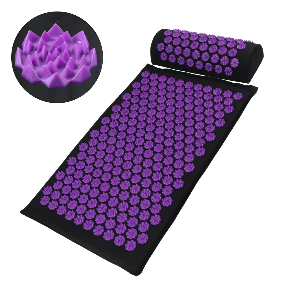 Acupressure Yoga Mat Kuznetsov Applicator Cushion with Spikes
