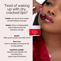 Cherry Lip Sleeping Mask | Overnight Lip for Dry, Chapped Lips